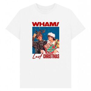 Wham Unisex Adult Last Christmas Graphic T-Shirt / White